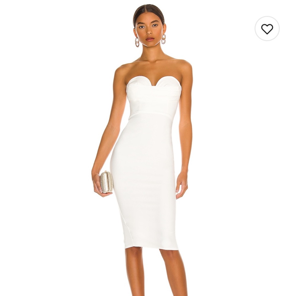 MORE TO COME, Revolve, Sophia Strapless Midi Dress
